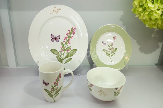 2018 China factory wholesale custom dinnerware ceramic coffee cup and saucer 