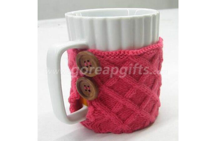 New Fashion Customize Knit Crochet Mug Cozy