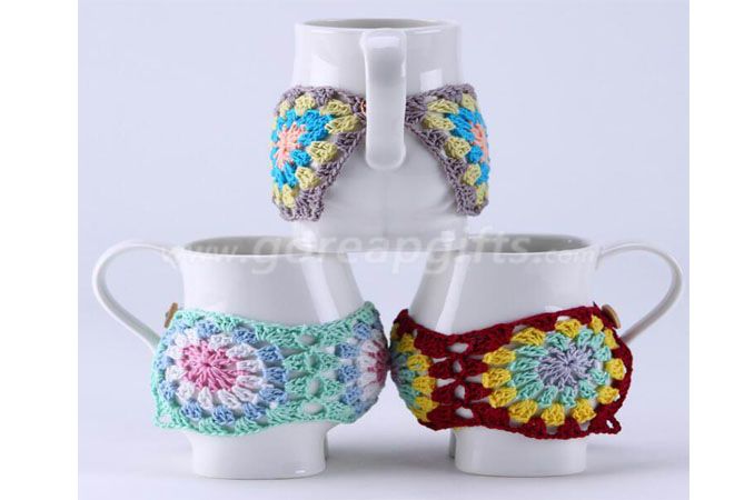 knitted coffee mug sleeve warmmer sweater mug 