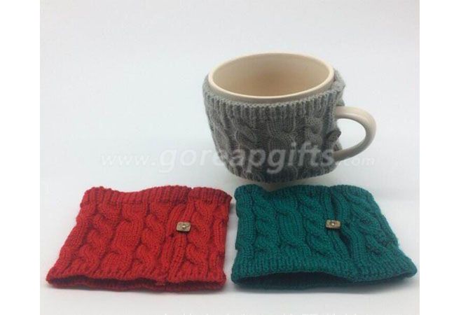 Custom porcelain knitted sleeve coffee mug,Ceramic stoneware knitted sleeve mug