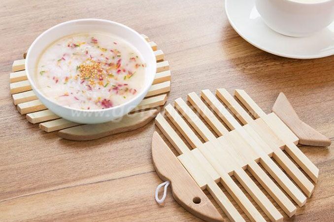  Eco-friendly Natural Bamboo Coaster for Coffee Mug Drink Coaster